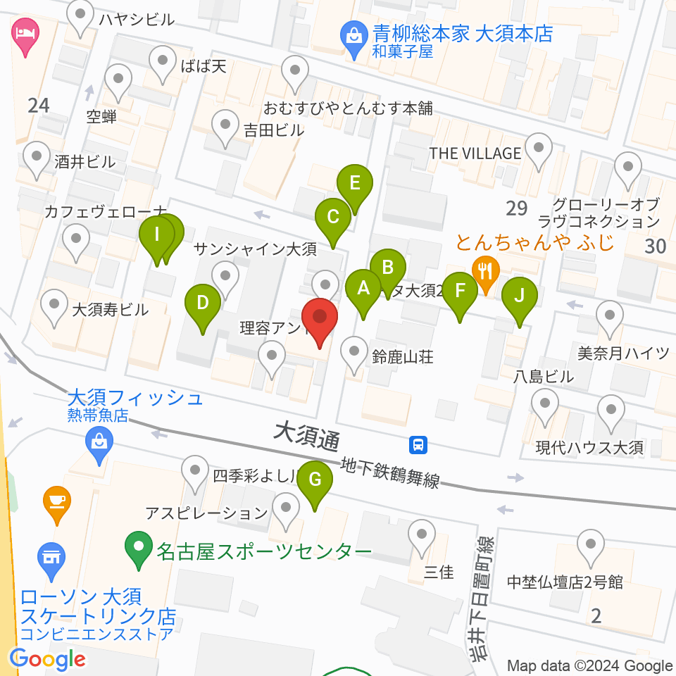 七ツ寺共同スタジオ周辺の駐車場・コインパーキング一覧地図