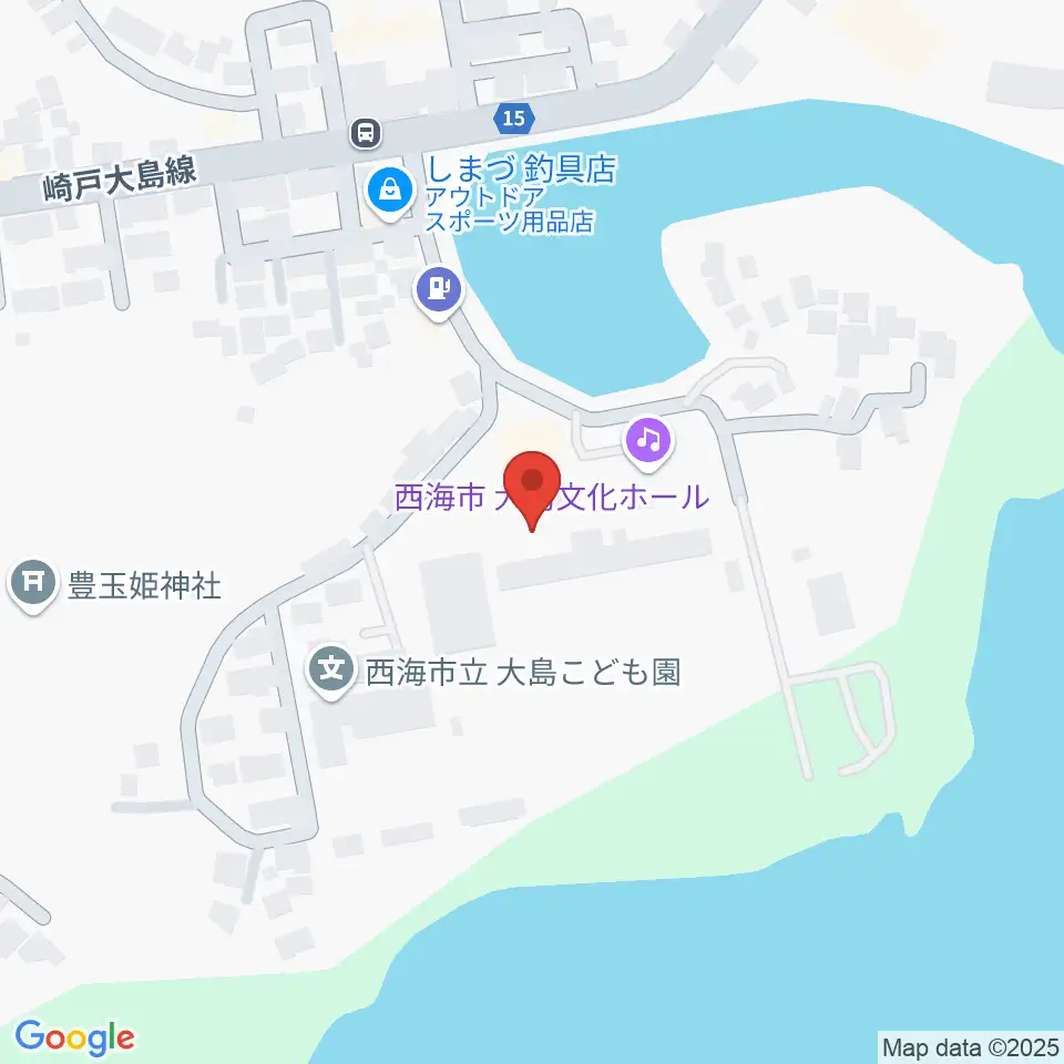 西海市大島文化ホール周辺の駐車場・コインパーキング一覧地図
