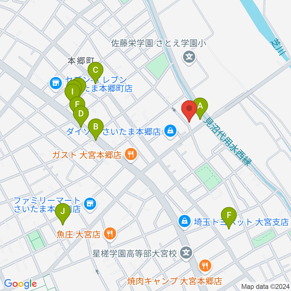 スタジオ・アリア周辺の駐車場・コインパーキング一覧地図