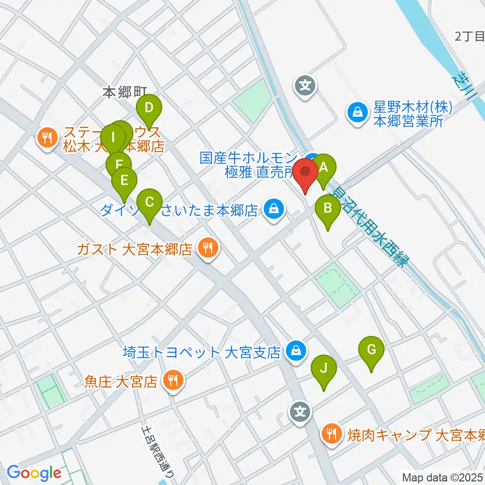スタジオ・アリア周辺の駐車場・コインパーキング一覧地図