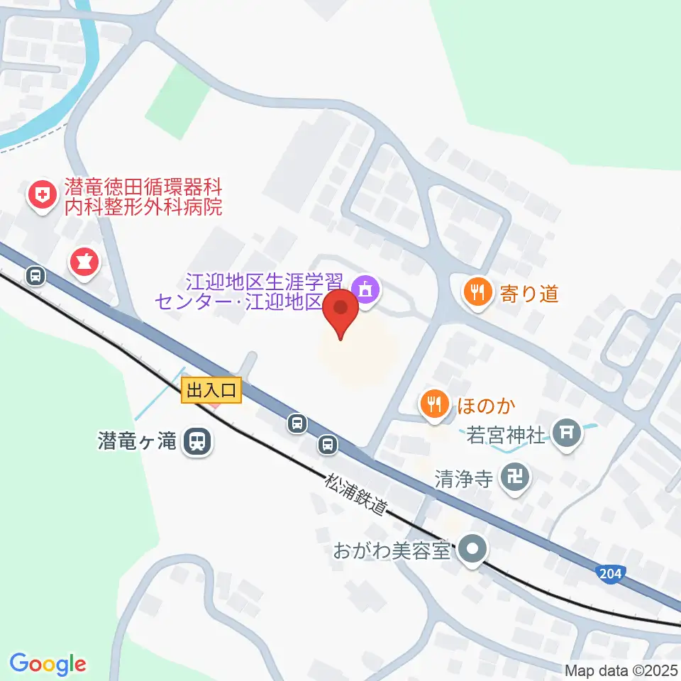 江迎地区文化会館インフィニタス周辺の駐車場・コインパーキング一覧地図