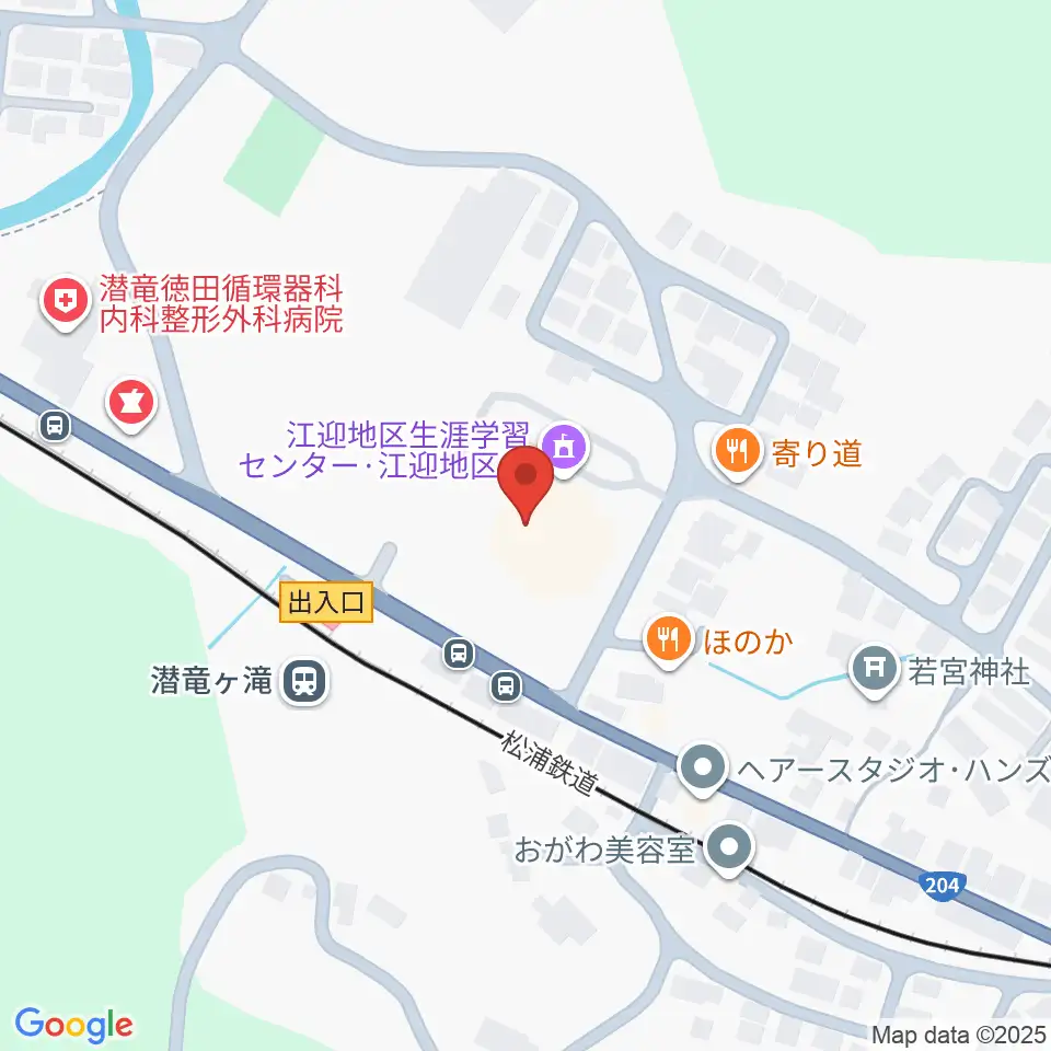 江迎地区文化会館インフィニタス周辺の駐車場・コインパーキング一覧地図