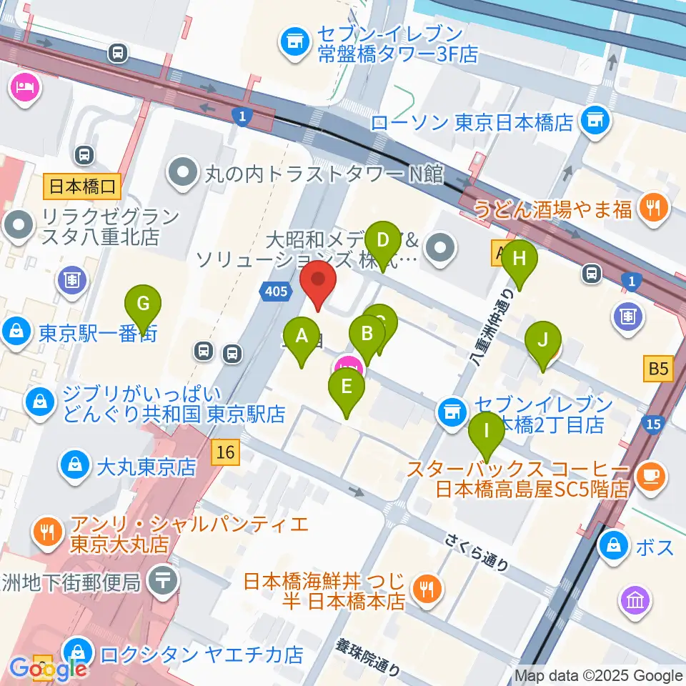 シアーミュージック 東京校周辺の駐車場・コインパーキング一覧地図