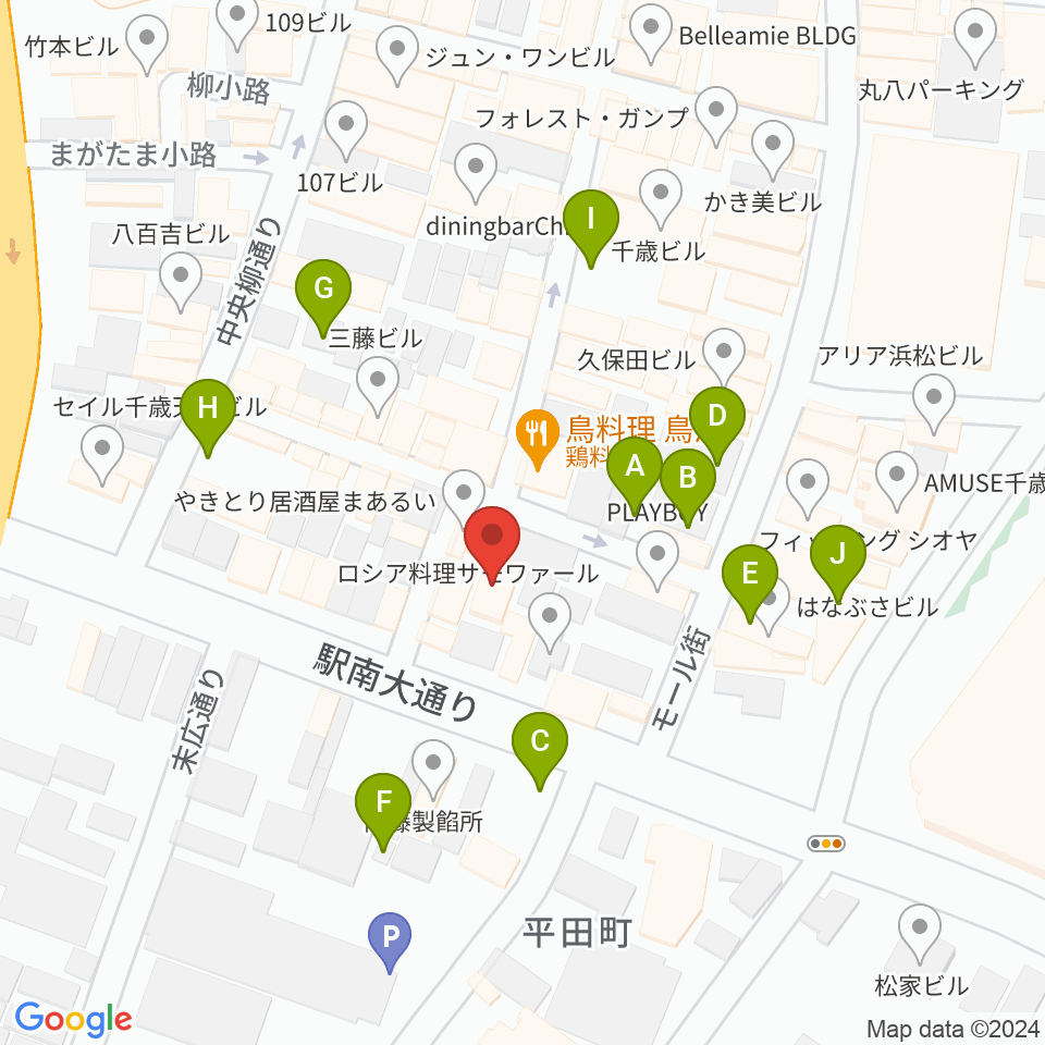 シアーミュージック 浜松校周辺の駐車場・コインパーキング一覧地図