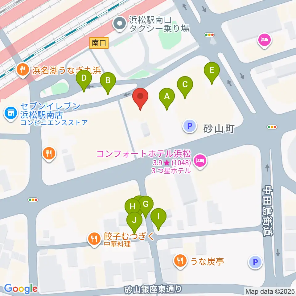 シアーミュージック 浜松校周辺の駐車場・コインパーキング一覧地図