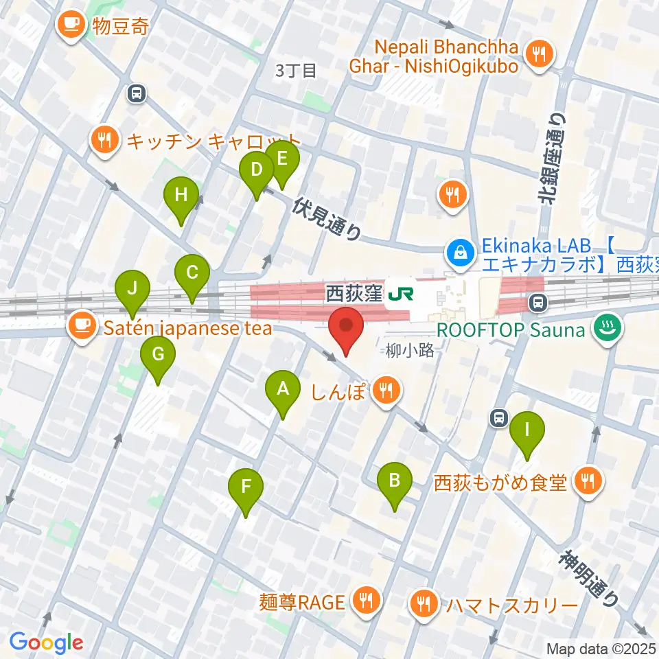 西荻窪アートリオン周辺の駐車場・コインパーキング一覧地図
