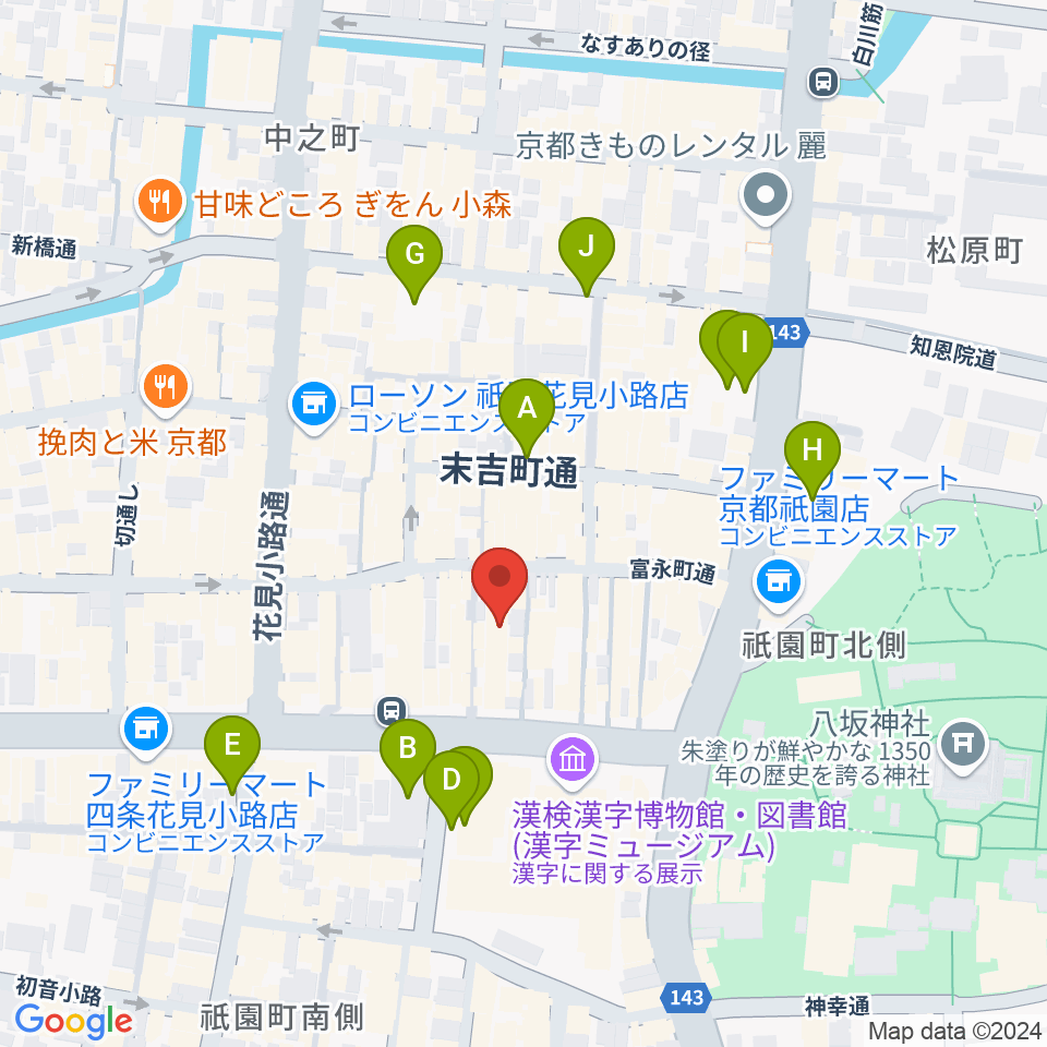 ジョニーエンジェル京都店周辺の駐車場・コインパーキング一覧地図