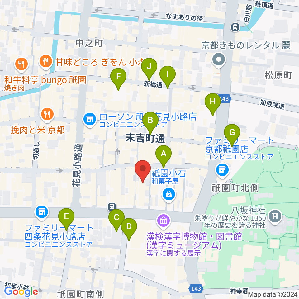 ジョニーエンジェル京都店周辺の駐車場・コインパーキング一覧地図