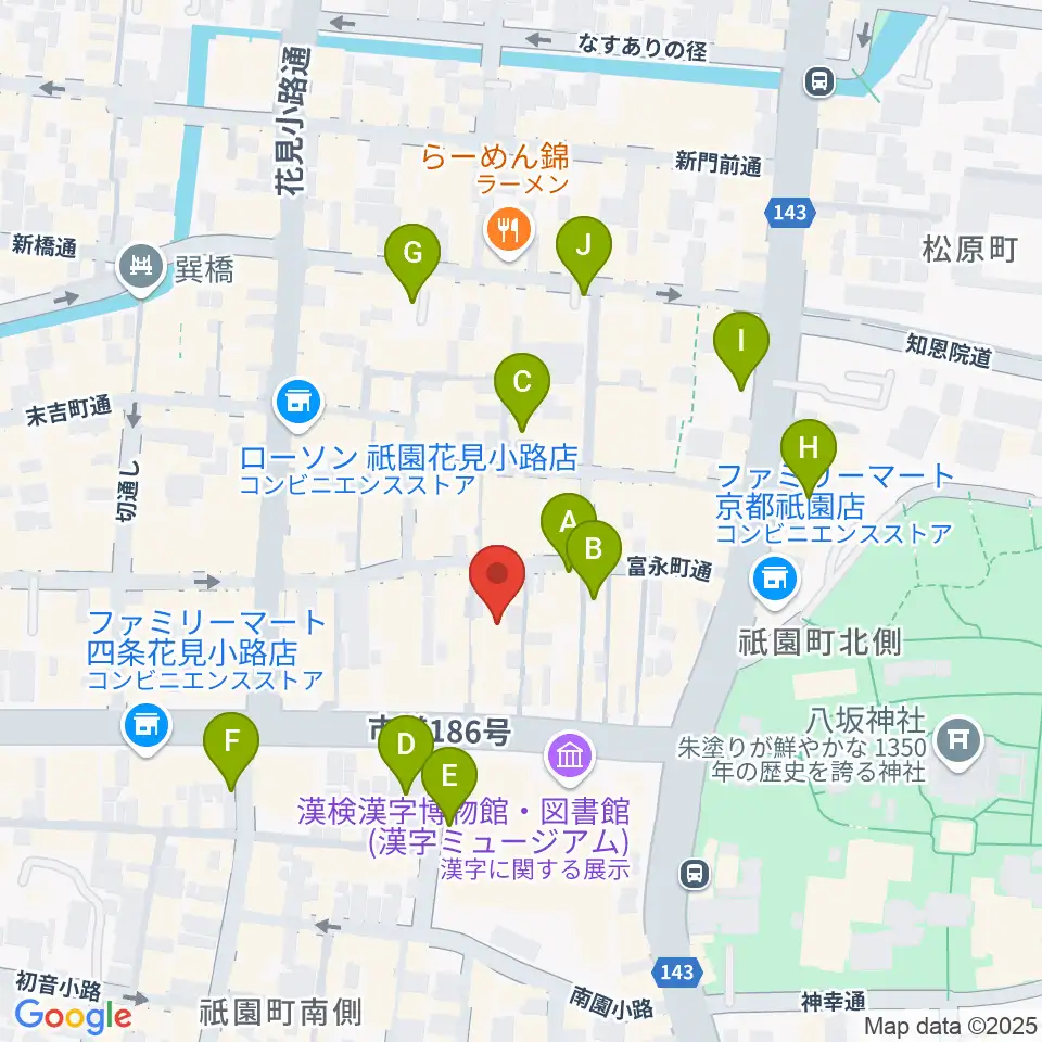 ジョニーエンジェル京都店周辺の駐車場・コインパーキング一覧地図