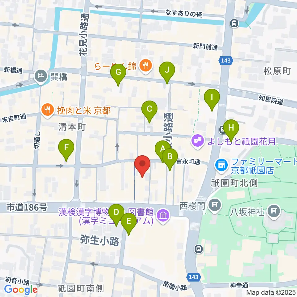 ジョニーエンジェル京都店周辺の駐車場・コインパーキング一覧地図