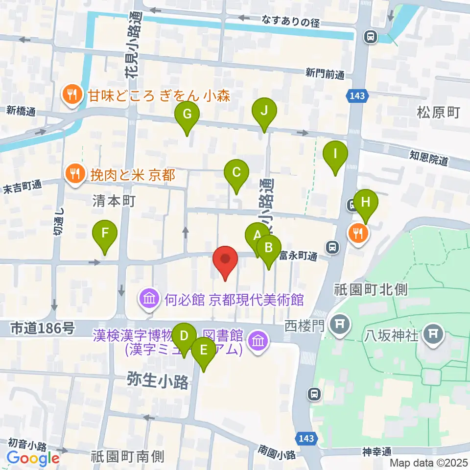 ジョニーエンジェル京都店周辺の駐車場・コインパーキング一覧地図