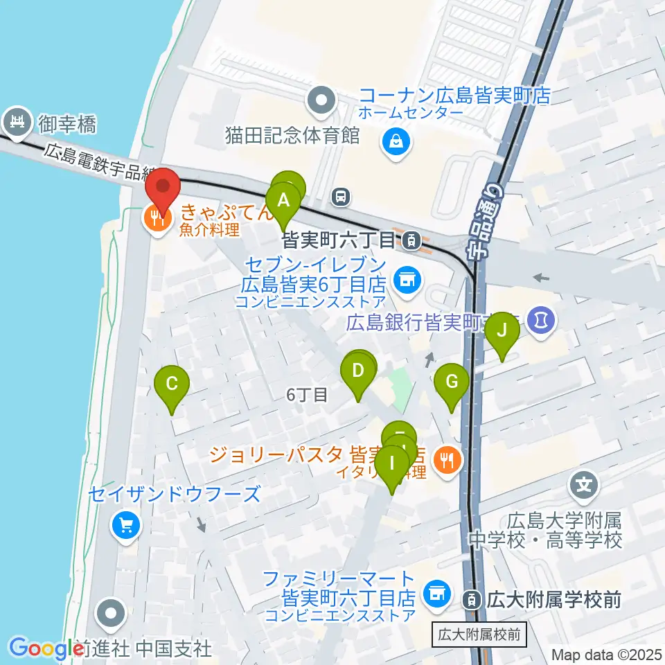 広島BANQUET周辺の駐車場・コインパーキング一覧地図