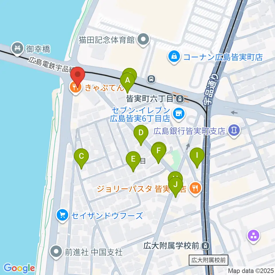 広島BANQUET周辺の駐車場・コインパーキング一覧地図