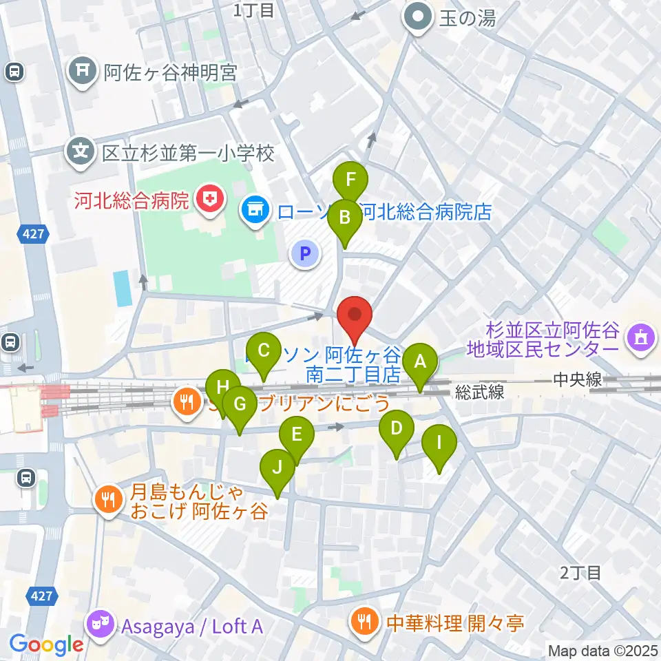 アイネビッテ音楽教室周辺の駐車場・コインパーキング一覧地図