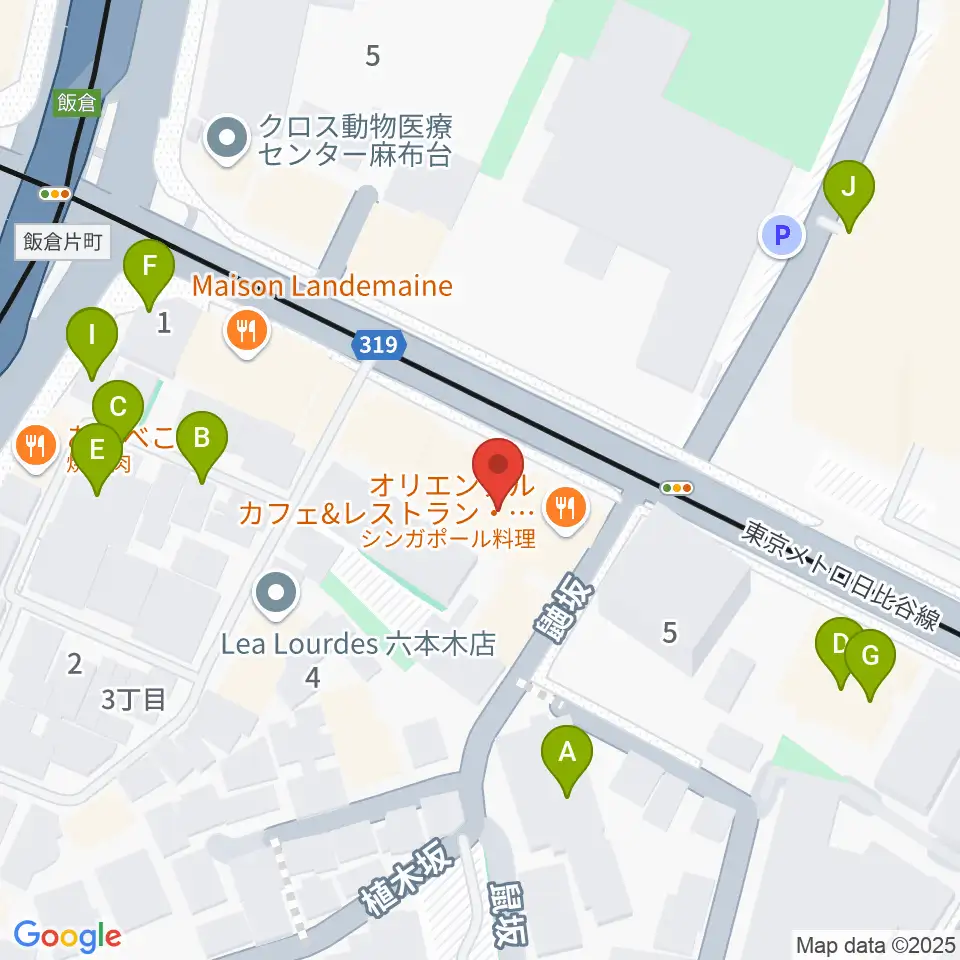 六本木ブルーシャトウ山瀬周辺の駐車場・コインパーキング一覧地図