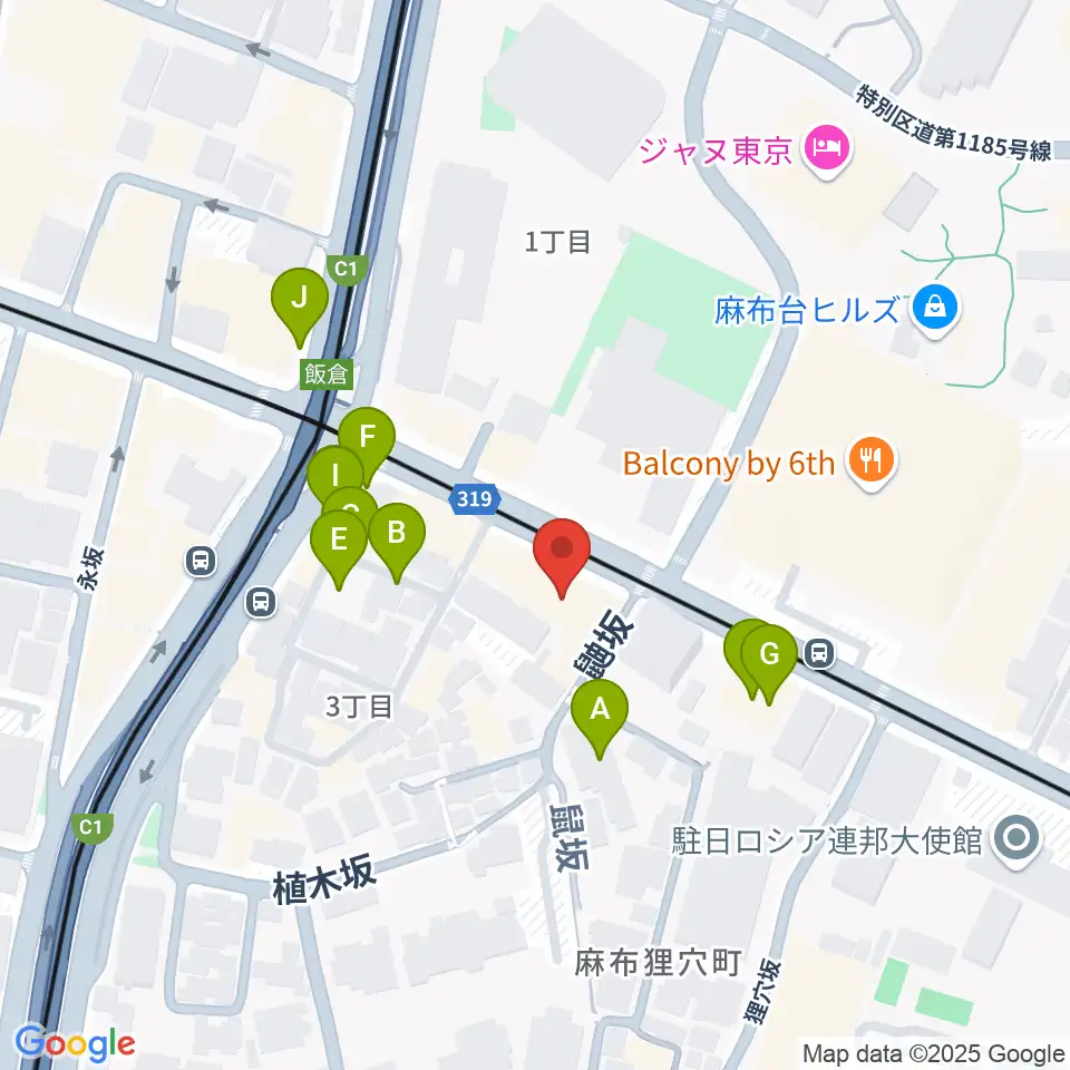 六本木ブルーシャトウ山瀬周辺の駐車場・コインパーキング一覧地図