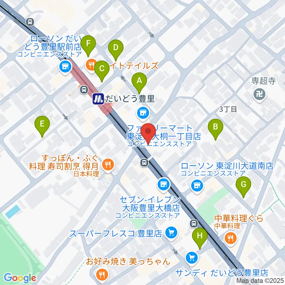 シンカワピアノセンター周辺の駐車場・コインパーキング一覧地図