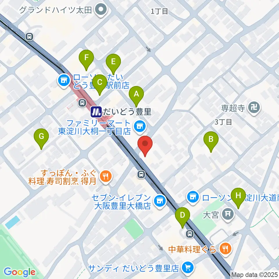 シンカワピアノセンター周辺の駐車場・コインパーキング一覧地図