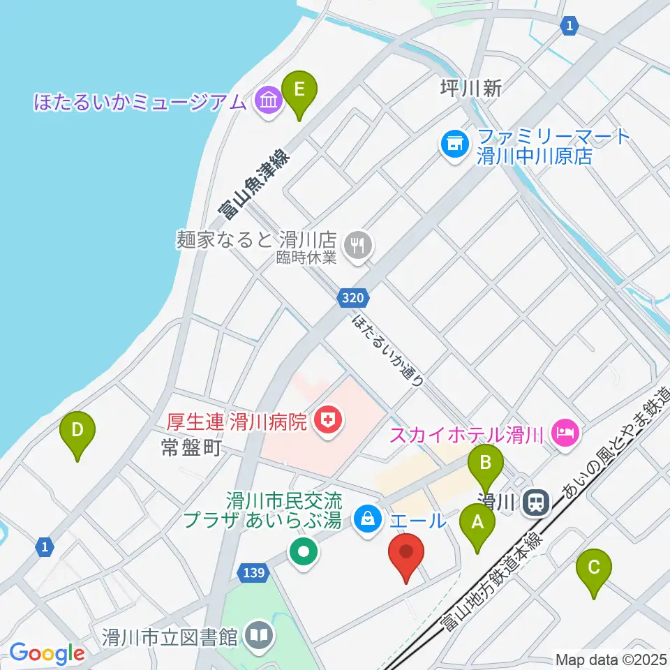 開進堂楽器 MPC滑川周辺の駐車場・コインパーキング一覧地図