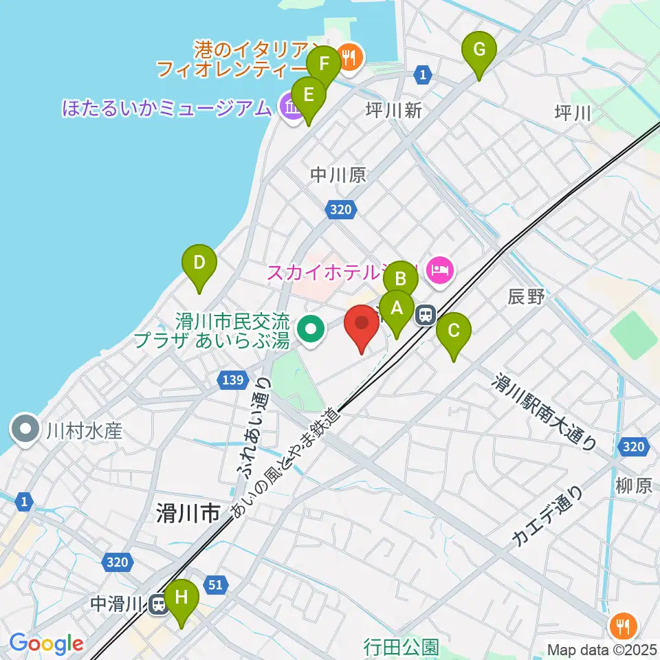 開進堂楽器 MPC滑川周辺の駐車場・コインパーキング一覧地図