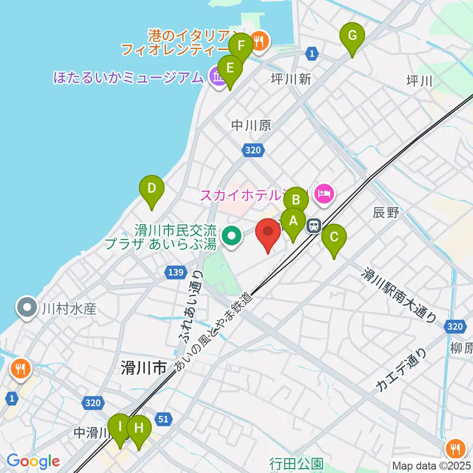 開進堂楽器 MPC滑川周辺の駐車場・コインパーキング一覧地図