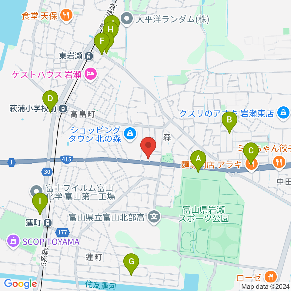 開進堂楽器 MPC北の森周辺の駐車場・コインパーキング一覧地図