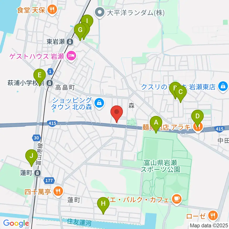 開進堂楽器 MPC北の森周辺の駐車場・コインパーキング一覧地図