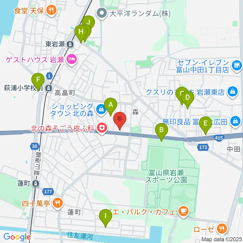 開進堂楽器 MPC北の森周辺の駐車場・コインパーキング一覧地図