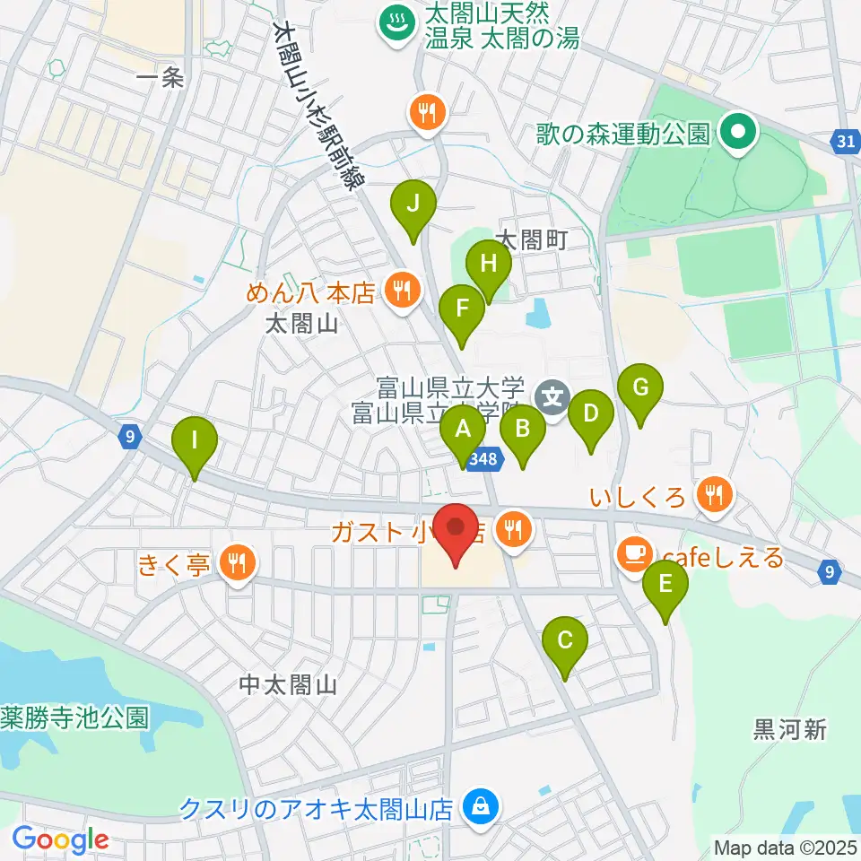 開進堂楽器 MPC太閤山周辺の駐車場・コインパーキング一覧地図
