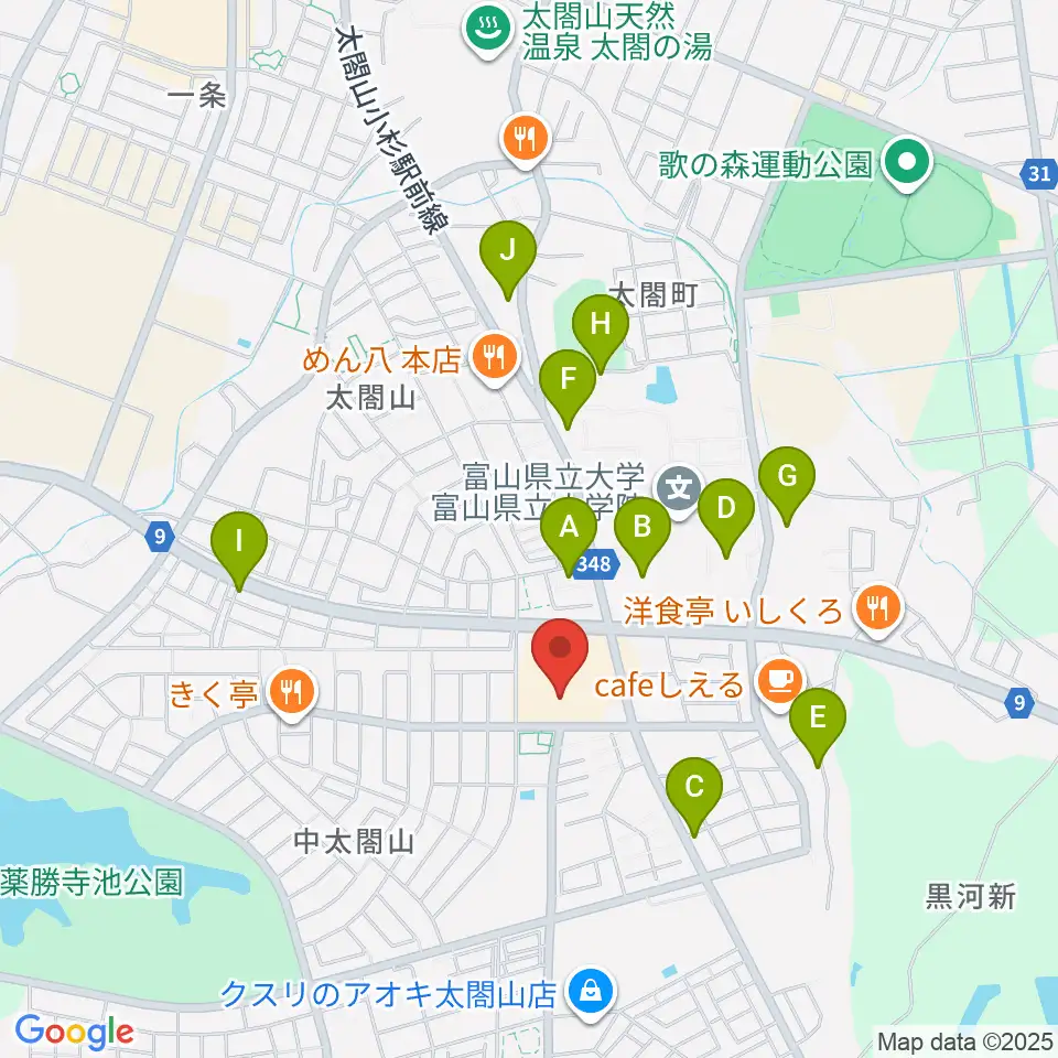 開進堂楽器 MPC太閤山周辺の駐車場・コインパーキング一覧地図
