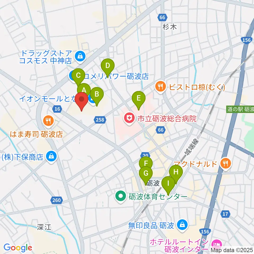 MPC砺波 開進堂楽器周辺の駐車場・コインパーキング一覧地図
