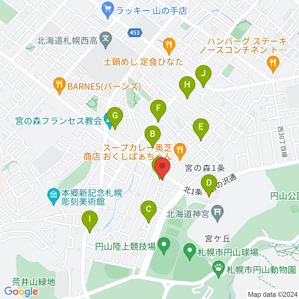 ラジオカロスサッポロ周辺の駐車場・コインパーキング一覧地図