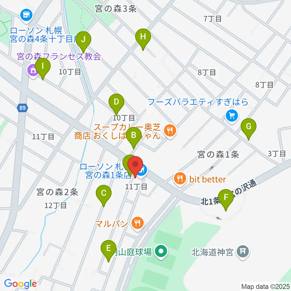 ラジオカロスサッポロ周辺の駐車場・コインパーキング一覧地図