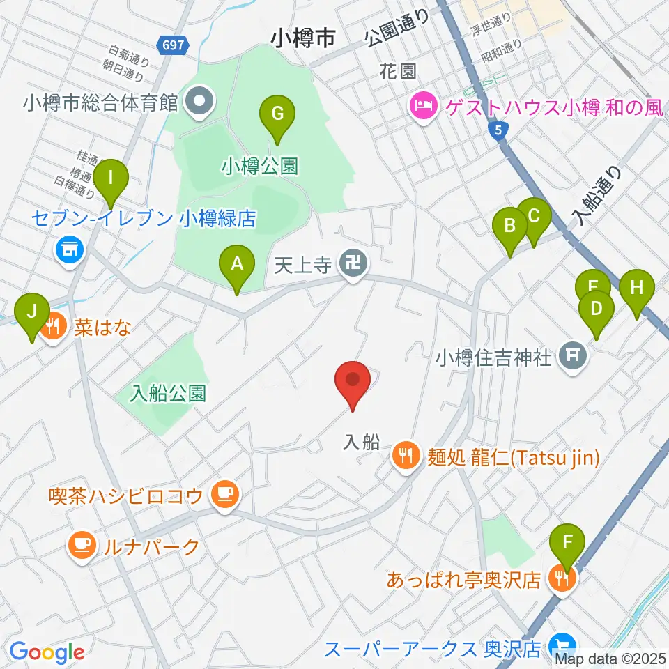 FMおたる周辺の駐車場・コインパーキング一覧地図