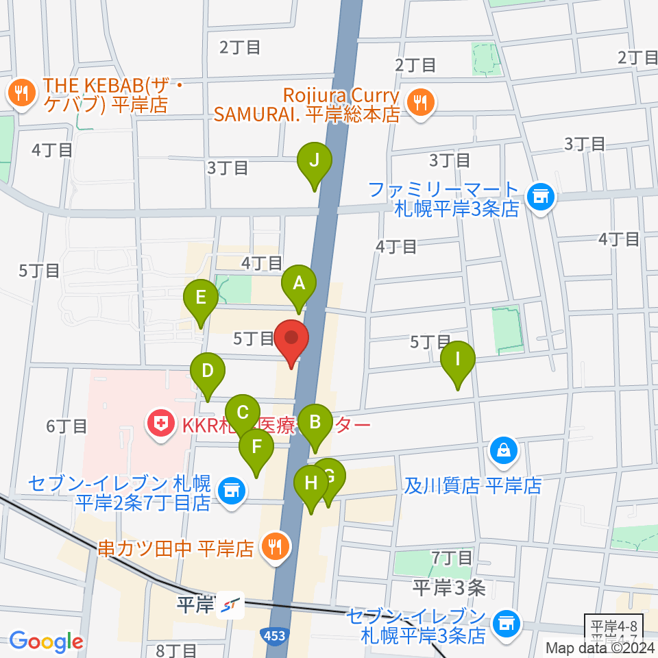 FMアップル周辺の駐車場・コインパーキング一覧地図