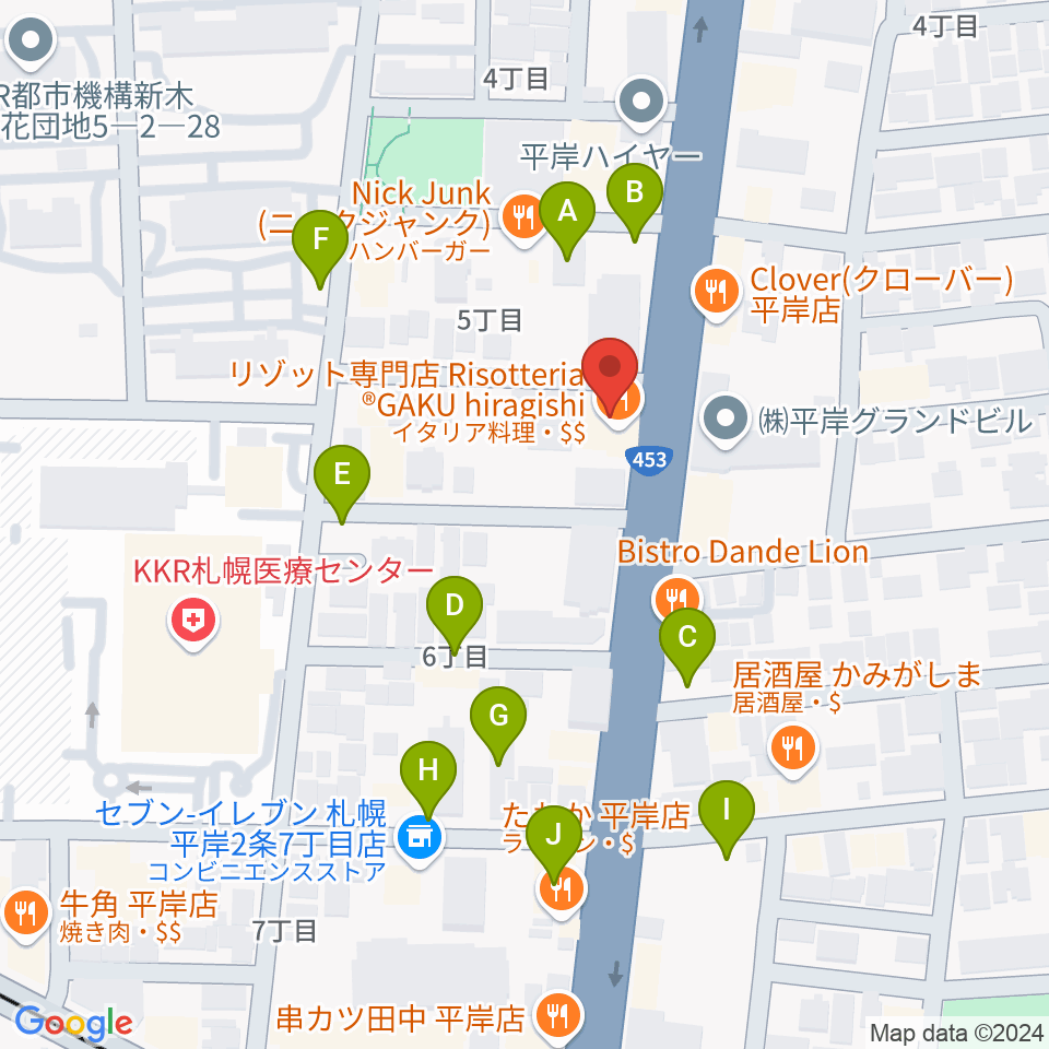 FMアップル周辺の駐車場・コインパーキング一覧地図