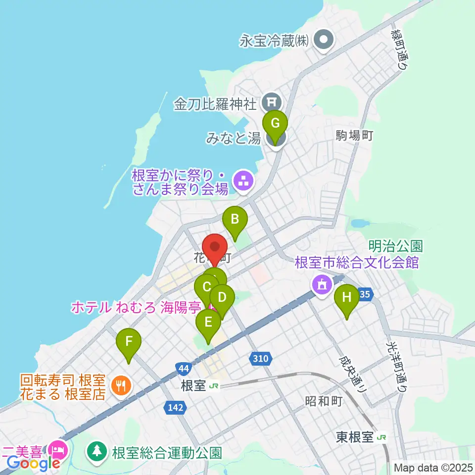 FMねむろ周辺の駐車場・コインパーキング一覧地図