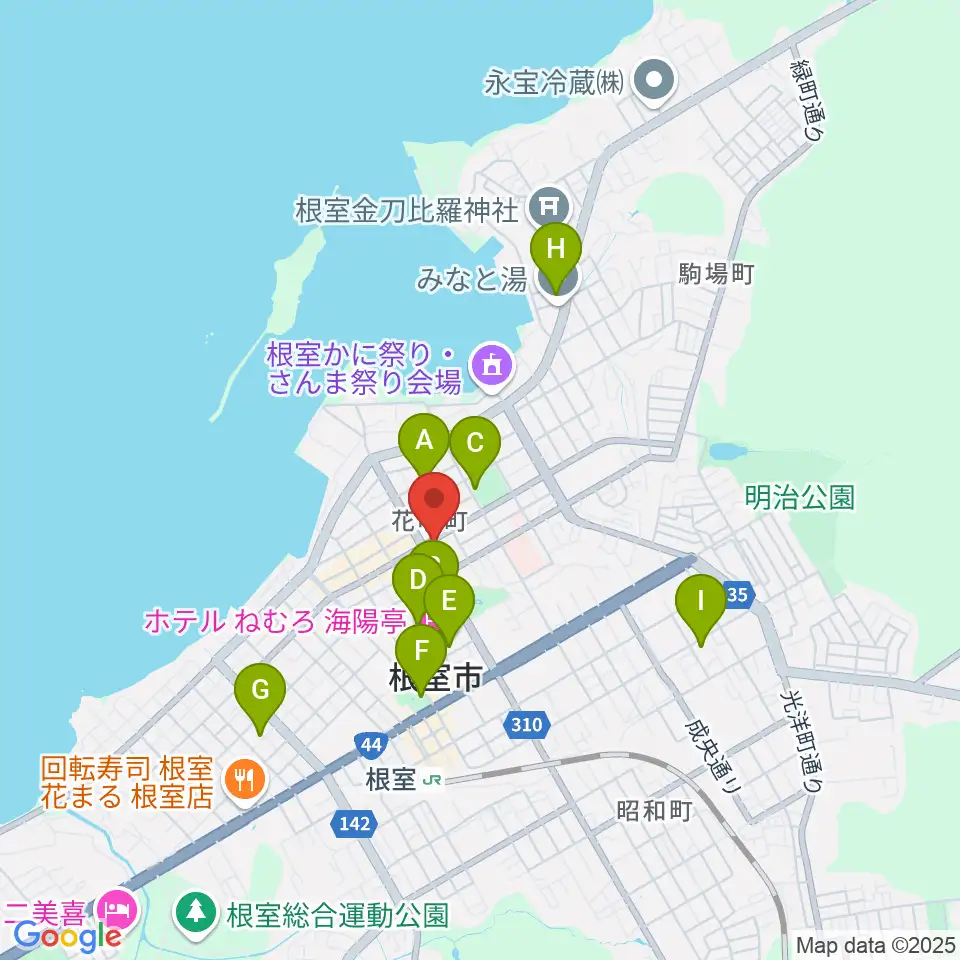 FMねむろ周辺の駐車場・コインパーキング一覧地図