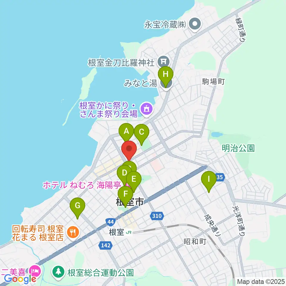 FMねむろ周辺の駐車場・コインパーキング一覧地図