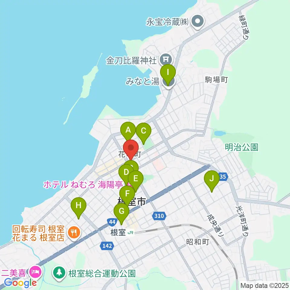 FMねむろ周辺の駐車場・コインパーキング一覧地図