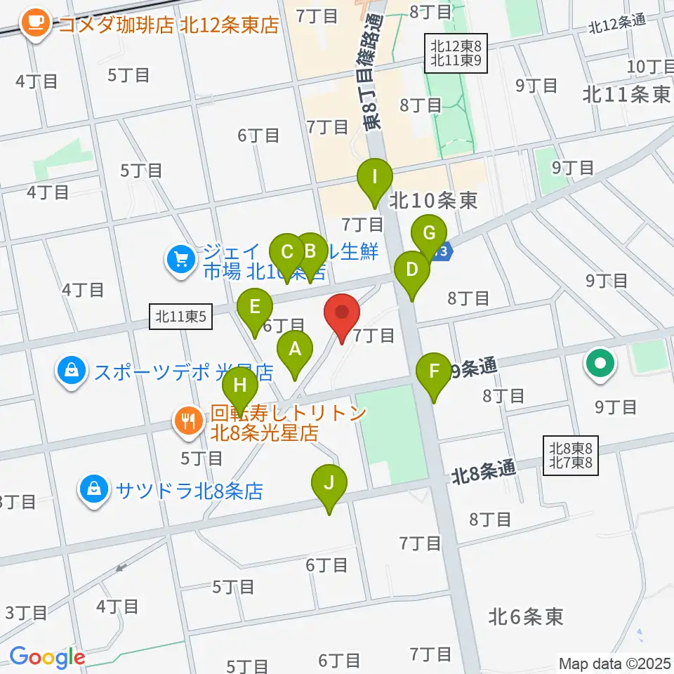 さっぽろ村ラジオ周辺の駐車場・コインパーキング一覧地図