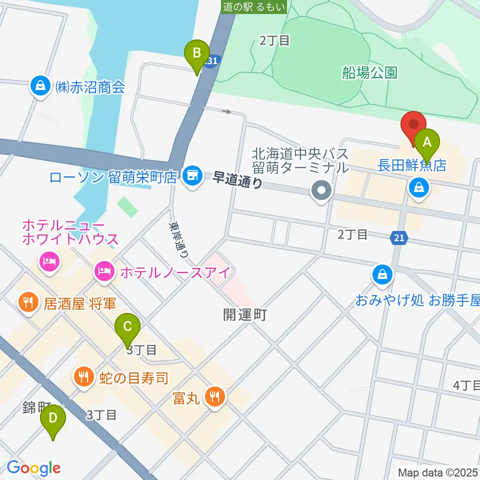 エフエムもえる周辺の駐車場・コインパーキング一覧地図