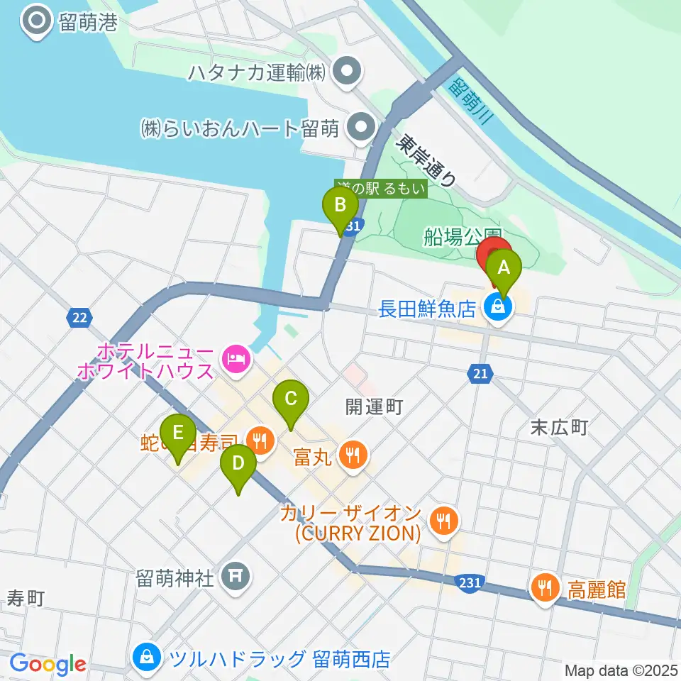 エフエムもえる周辺の駐車場・コインパーキング一覧地図