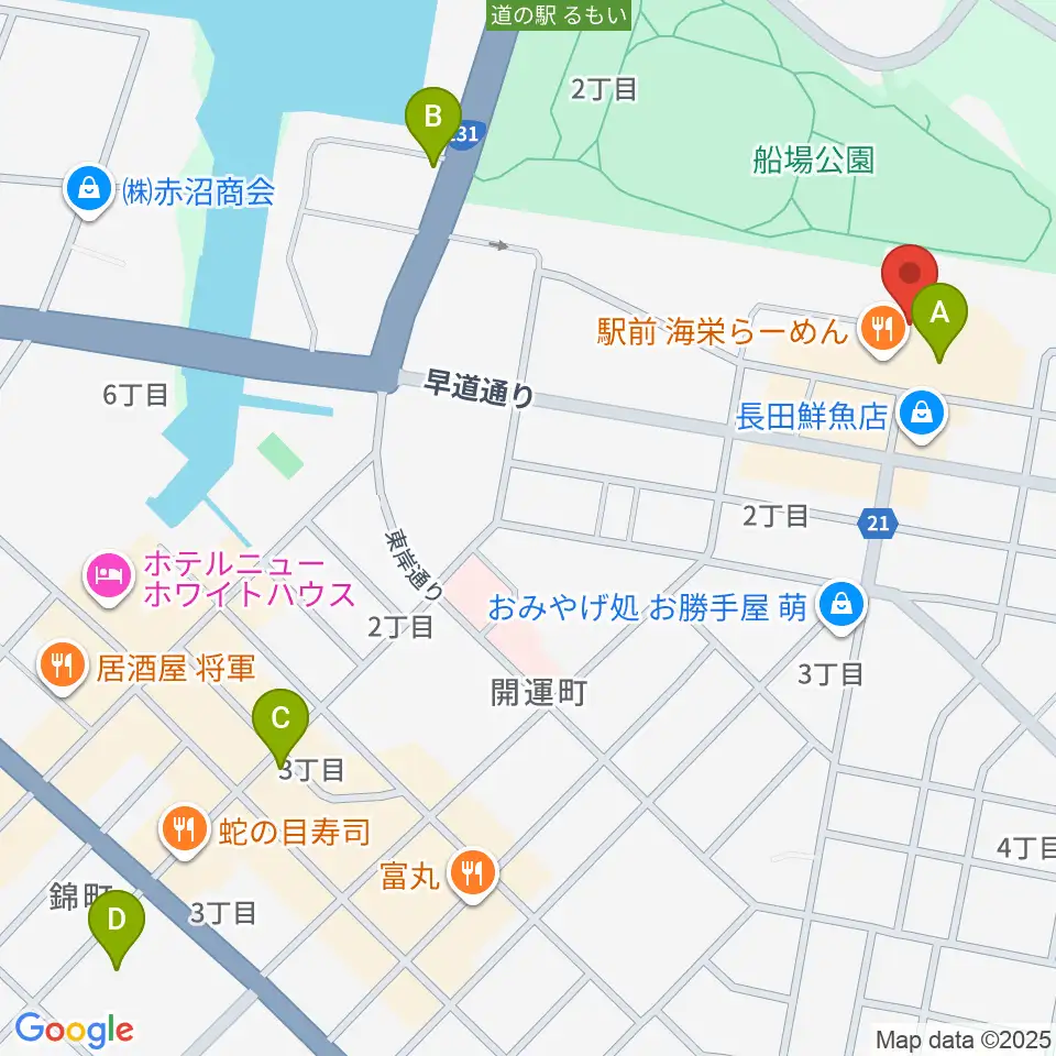 エフエムもえる周辺の駐車場・コインパーキング一覧地図