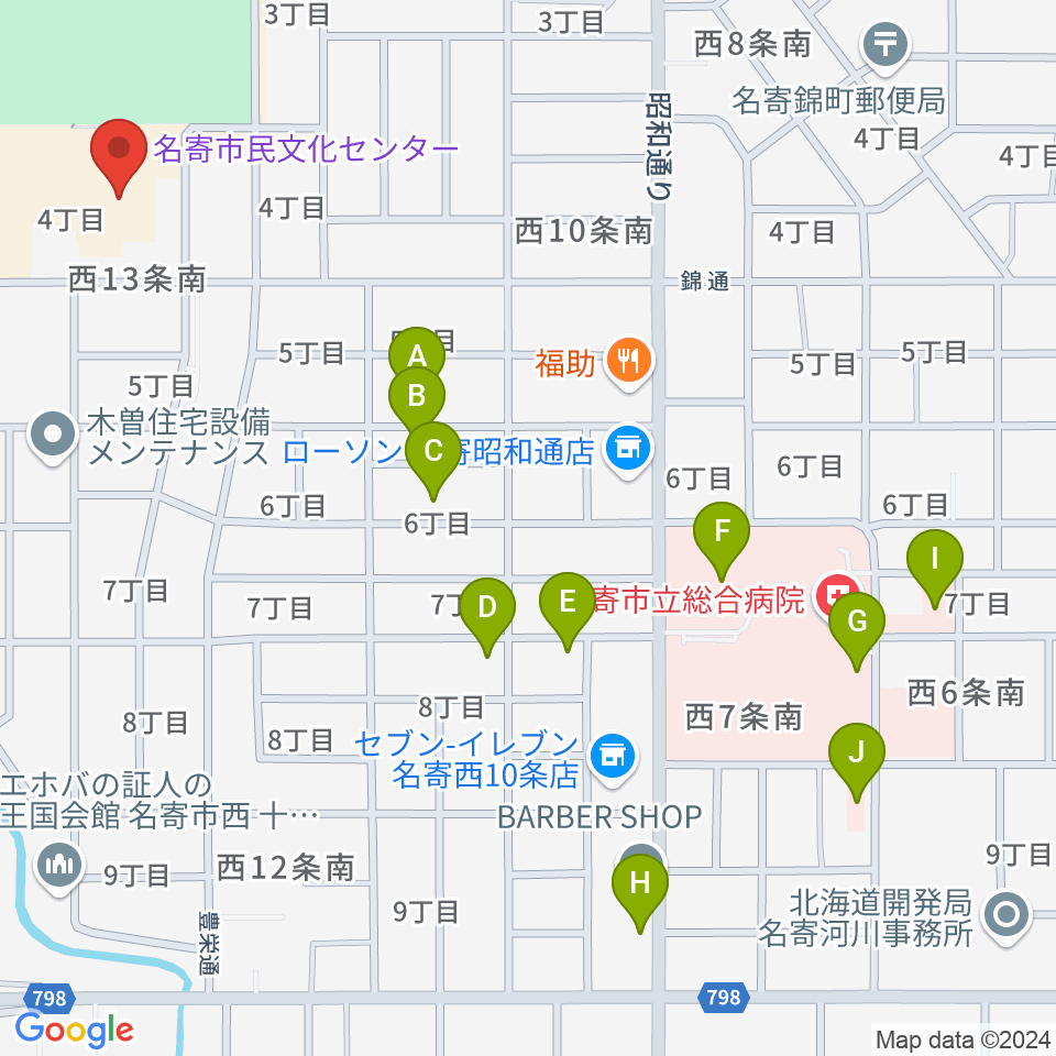 Airてっし周辺の駐車場・コインパーキング一覧地図