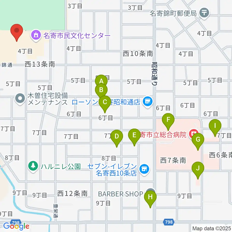Airてっし周辺の駐車場・コインパーキング一覧地図