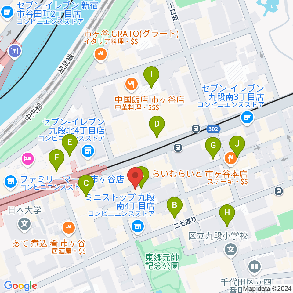 弦楽器Tonica周辺の駐車場・コインパーキング一覧地図