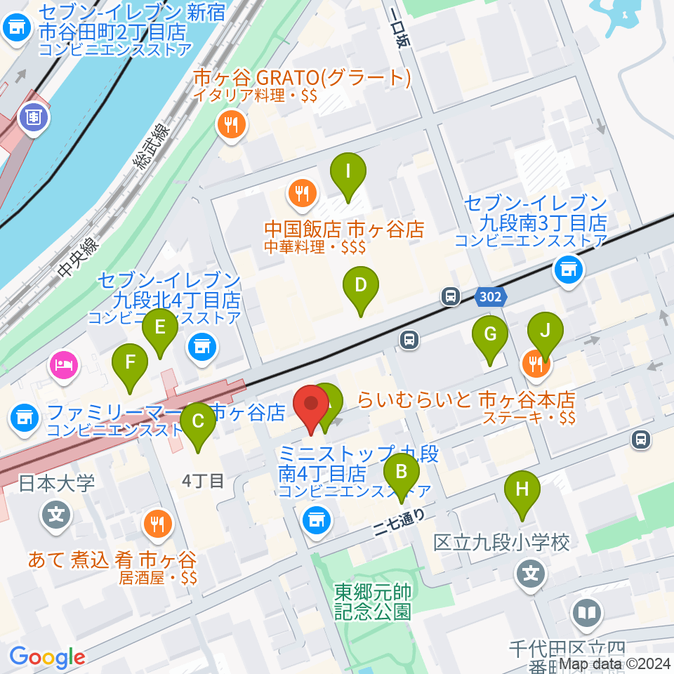 弦楽器Tonica周辺の駐車場・コインパーキング一覧地図