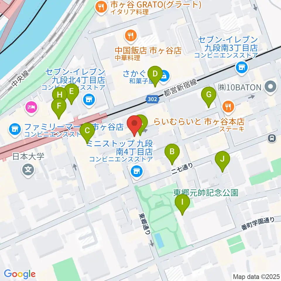 弦楽器Tonica周辺の駐車場・コインパーキング一覧地図