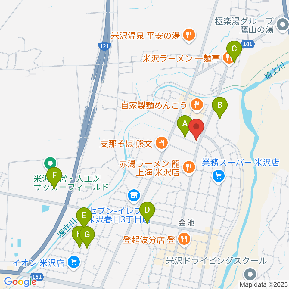 エフエムNCVおきたまGO！周辺の駐車場・コインパーキング一覧地図